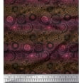 thumbnail image 1 of Soimoi polyester Crepe Fabric Artistic Flower Mandala Print Fabric by Yard 42 Inch Wide, 1 of 5