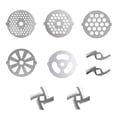 thumbnail image 5 of 9Pcs Meat Grinder Plate Discs, Meat Grinder Attachment, Grinding Blade Food Grinder Accessories Meat Grinder Parts Blade, for Meat Grinder, 5 of 8