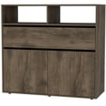 thumbnail image 1 of FM FURNITURE Robe Gianna Marron Foncé en Bois d'Ingénierie, 1 of 7