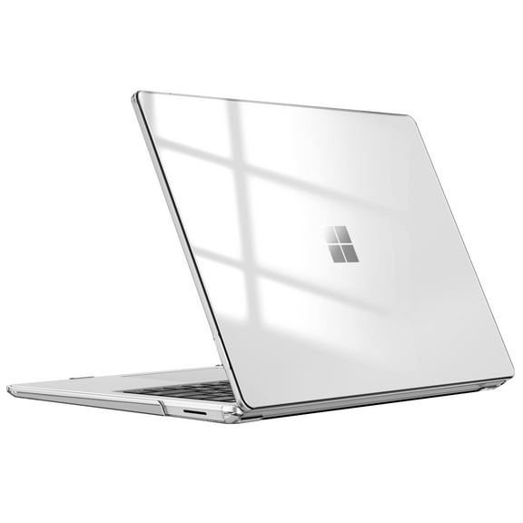 Fintie Hardshell Case for 13.5" Microsoft Surface Laptop 5/4/3 with Metal Keyboard - Protective Slim Snap On Cover, Crystal Clear