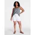 thumbnail image 2 of Time and Tru Women's Soft Utility Shorts, 4" Inseam, Sizes XS-XXXL, 2 of 6