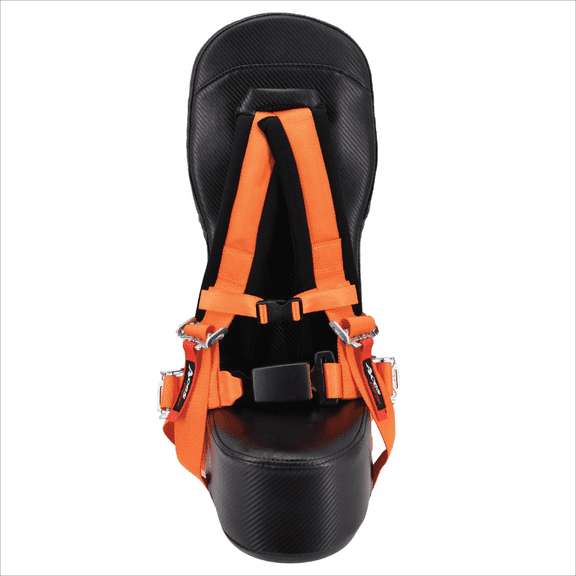 Canam X3 Bump Seat with Orange 4 Point Harness
