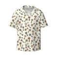 thumbnail image 3 of Balery Keys1 Men's Casual Button Down Shirt Short Sleeve Textured Summer Cuban Beach Shirts-3X-Large, 3 of 7