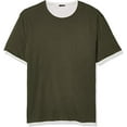 thumbnail image 2 of John Varvatos Star USA Men Rockford Double-Layer Tee Olive Green Grey Size L, 2 of 6