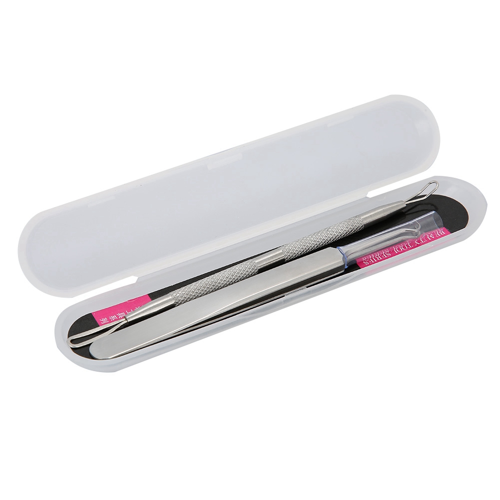 Curved Tweezers Looped Extractor, Curved Blackhead Removal, For Home Professional Use