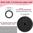 thumbnail image 4 of 4 Sizes 8 Pieces Cup Turner Foam Tumbler Inserts for 1/2 Inch PVC Pipe Tumbler Inserts for 10 Oz to, 4 of 5