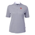 thumbnail image 2 of Women's Cutter & Buck  Navy Dayton Flyers DryTec Virtue Eco Pique Stripe Recycled Polo, 2 of 3