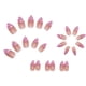 thumbnail image 2 of Feilisa - Uñas postizas de dragón extralargas, uñas francesas de ataúd, cobertura total desnuda, puntas de uñas postizas acrílicas negras, uñas postizas de bailarina brillante para mujeres y niñas, 24 piezas Ormromra HMYH754, 2 of 4