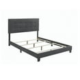 thumbnail image 3 of Mapes Tufted Upholstered Queen Bed Charcoal, 3 of 3