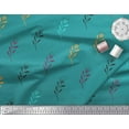 thumbnail image 2 of Soimoi Green polyester Crepe Fabric Cotton Ball Leaves Print Fabric by the Yard 52 Inch Wide, 2 of 3