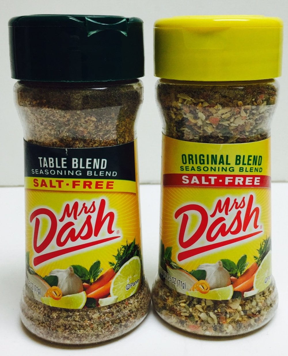 Mrs Dash SaltFree Seasoning Blend Variety 2 Packs Original Blend & Table Blend