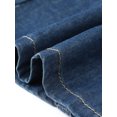 thumbnail image 5 of INSPIRE CHIC Denim Dress for Women's Long Sleeve Button Down A-Line Belted Classic Jean Dresses S Navy Blue, 5 of 6
