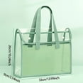 thumbnail image 6 of 1 large capacity portable transparent waterproof handheld folder, expandable file storage bag, PVC self-adhesive file bag for of, 6 of 9