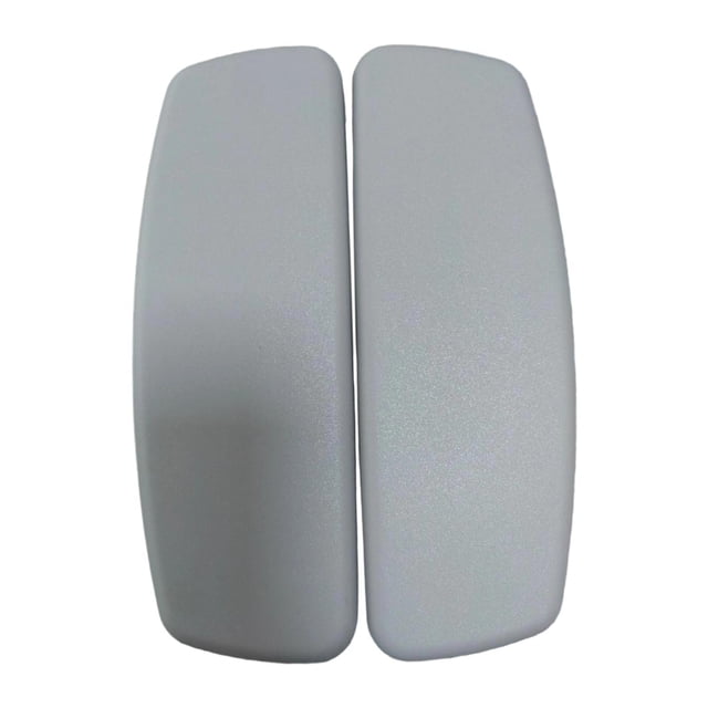 2 almohadillas para reposabrazos de silla de oficina, brazos de silla de escritorio, TPU, fácil instalación, piezas de reparación, color gris