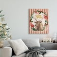 thumbnail image 2 of Stupell Indtries Seasons Greetings Holiday Wreath Soft Reindeer Portrait Canvas Wall Art, 24 x 30, Design by Zirk Design, 2 of 3