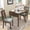 2:Brown (Upholstered Chair), variant on Harper & Bright Designs 3 Piece Expandable Dining Set with 2 Upholstered Chairs, Wood Dining Table with Drop Leaf for Small Place, Brown