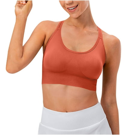 AherBiu Sports Bras for Women Racerback Cutout Back High-Support Activewear Workout Gym Bra Tank Tops