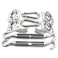 thumbnail image 1 of Kit de Montage de Voile d'Ombrage en Acier Inoxydable - Ensemble d'Installation Robuste avec Crochets à Pression, Boucles Pivotantes, Œillets et Vis - Options Durables 1# (240g) Ou 2# (650g) pour une Fixation Facile de la Toile, 1 of 7