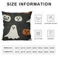 thumbnail image 5 of Halloween Cute Ghost Pumpkin Print Outdoor Decorative Throw Pillows Halloween Themed Pillowcases Linen Cushion Case Decor for Home Sofa Couch Bed, 5 of 5