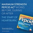 thumbnail image 3 of Pepcid AC Maximum Strength Tablets, 0.02 lb, 3 of 12
