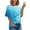 Blue, variant on breaise Plus Size Shirts for Women Short Sleeve Tops Tie Dye Crew Neck Casual Summer Fashion Tops Loose Fit S-5XL