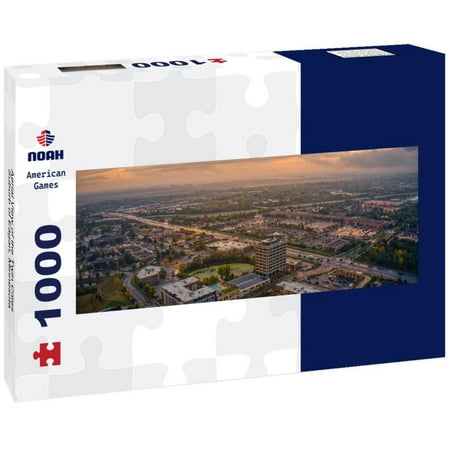 Aerial View of the Twin Cities Suburb of Eagan, Minnesota 1000pc Panoramic Puzzle