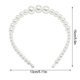 thumbnail image 5 of Qarigey Diadema de perlas exquisita, estilo Simple ajustable, decoración de boda, regalos del Día de San Valentín, diademas para mujeres de 18 mm, variante de 3 perlas 5piezas, 5 of 6