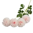 thumbnail image 2 of Cheer.US 2 Pcs Artificial Flowers Real Looking Fake Ball Chrysanthemum 4 Heads with Stem for DIY Wedding Bouquets Centerpieces Bridal Shower Party Home Decorations, 2 of 7