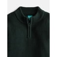 thumbnail image 2 of Wonder Nation Boys Quarter Zip Sweater with Long Sleeves, Sizes 4-18 & Husky, 2 of 3