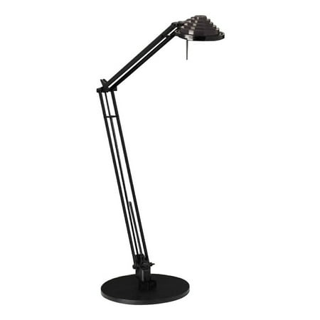 Ledu Corp Concentrolite Halogen Desk Lamp Tiered Shade Weighted Concentrolite Halogen Desk Lamp Tiered Shade Weighted Base 34 Reach Black