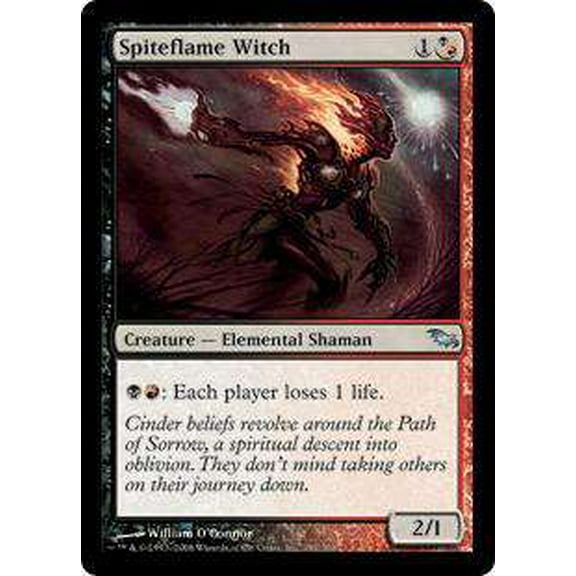 MtG Shadowmoor Uncommon Spiteflame Witch #197