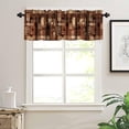 thumbnail image 2 of Coffee Kitchen Curtains, Cafe Coffee Theme Valance for Kitchen Windows, Tea Party Coffee Bean Print Small Short Curtains Window Treatments Valance for Kitchen Cafe, 54x18 Inch, 1 Panel, 2 of 4