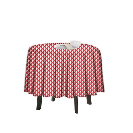 

eloria Chintz Printed Round Table Cloth Resistant Washable Decorative Table Cover for Dining Table