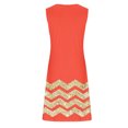 thumbnail image 5 of Annhoo Robe d'Été Tendance pour Femmes, Imprimée, Col en V, Sans Manches, Mini, Décontractée, Plage, Vacances, Robe Courte, 5 of 5