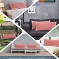 thumbnail image 6 of Pure Coral Red Long Body Pillow Covers, Simple Solid Color Soft Breathable Throw Pillow Cases with Invisible Zipper, Decorative Pillowcase Pillows Protectors for Sofa Bed Couch 20"x60", 6 of 9