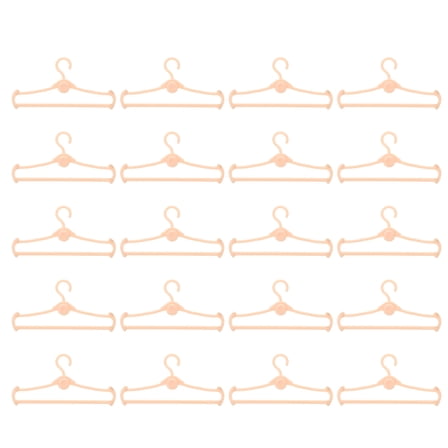50pcs Doll Clothes Hangers Accessory Doll Clothes Mini Hangers for Decor