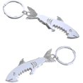 thumbnail image 1 of Suxm Shark Abrebotellas Novedad Abrebotellas de Metal Llavero Abridor de Botellas de Cerveza 2 Piezas Plata, 1 of 4