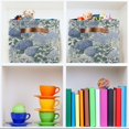 thumbnail image 6 of Yayeee Canvas Storage Basket with Handles for Shelves Fabric Bins Closet Organizer, Blue Hydrangeas Pattern, 6 of 8