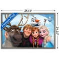thumbnail image 3 of Disney Frozen - Group 10th Anniversary Wall Poster, 22.375" x 34" Framed, 3 of 5
