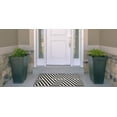 thumbnail image 2 of Linon Outdoor Washable Area Rug Collection, Ivory and Black, 2' x 3', 2 of 7