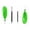 Green, variant on 4pcs Detachable Adjustable Kayak Paddles Aluminum Alloy Shaft Paddle Double Head Paddle