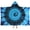 Blue Tie Dye, variant on Colorful Tropical Leaf Pattern Hooded Bath Towel,50"x30" for Ages 3 To 12 Kids, Quick Dry Lightweight Soft Microfiber Hood Beach Towel Cover Up for Kids