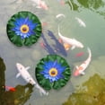 thumbnail image 4 of WRXMIJNHGSA Artificial flowers Under $5 Floating Pads For 5Pcs Realistic Pads Leaves Artificial Floating Foam Leaves Plastic Foam Water Pads Pond Decor For Pond Pool Fish Patio Aqu, 4 of 7