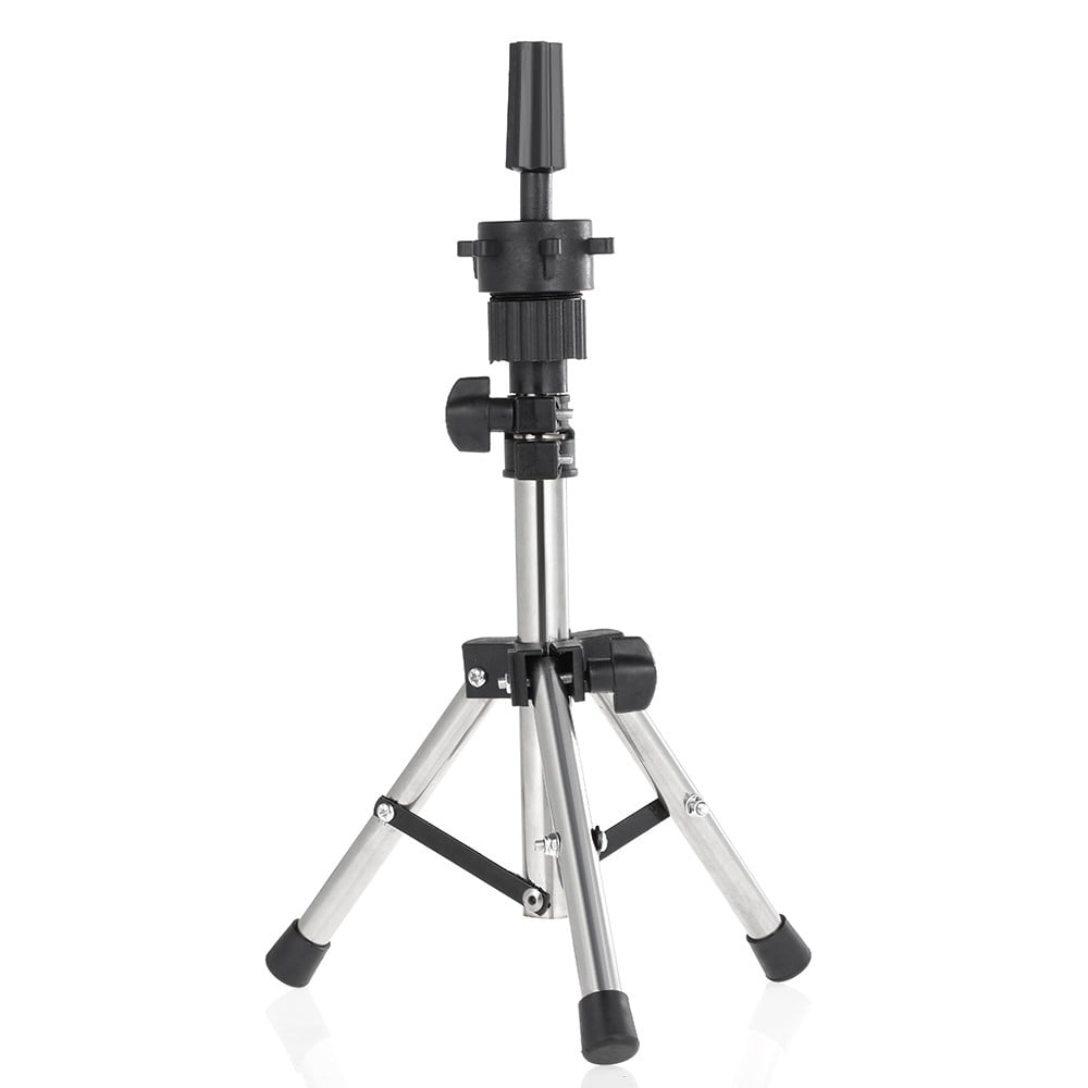 Adjustable Wig Head Tripod Stand Mannequin Tripod Hairdressing Training Holder Durable 