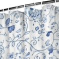 thumbnail image 3 of Pioneer Flower Floral Print Pattern Shower Curtain 72"x84", Bathroom Decorative Shower Curtain Set with 12 Hooks, Waterproof Washable, 3 of 6