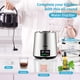 thumbnail image 2 of VEVOR Destilador de agua de 1,1 gal, 0,3 gal/h, máquina para hacer agua destilada, 750 W, destilador de encimera de acero inoxidable 304, jarra de vidrio, polvo de limpieza, paquetes de carbón, plata, 2 of 5