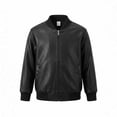 thumbnail image 3 of ShomPort Toddler Little Boys Leather Jackets Zip up Long Sleeve Biker Jackets Outerwear Coat 2-8 Years, 3 of 7