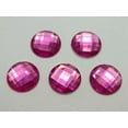 thumbnail image 5 of U8MO 50Pcs Hot Pink Acrylic Flatback Crystal Rhinestone Round Gem Beads 18mm No Hole, 5 of 6