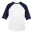 thumbnail image 6 of Yellow Rooster Men's Colorblock Raglan Jersey White/ Navy 6XL, 6 of 6