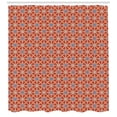 thumbnail image 3 of Ambesonne East Shower Curtain, Curvy Lines Circles Tile, 69"Wx70"L, Scarlet Lavender, 3 of 3